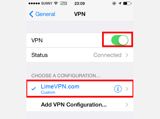 VPN on iPhone